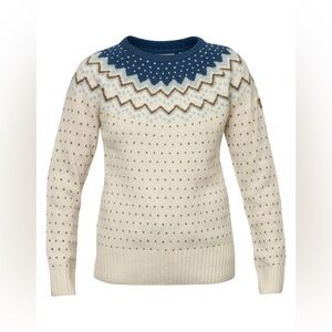 Fjallraven Ovik Wool knit sweater women’s Small Fair Isle Nordic